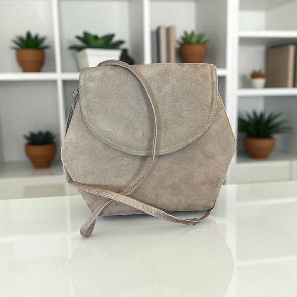 Frenchy of California made in the USA sued and Leather with crossbody strap - Picture 3 of 4